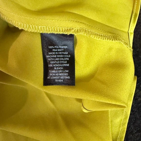 4/$15 Worthington Mustard Yellow Camisole Top - Picture 5 of 5